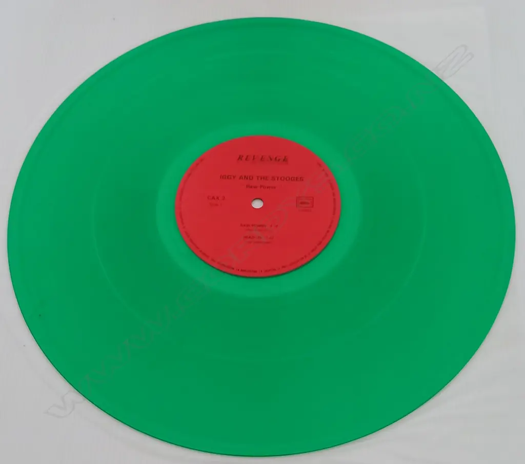 Iggy -The Stooges, Raw Power, (12" single), (Green Vinyl) Image 1++